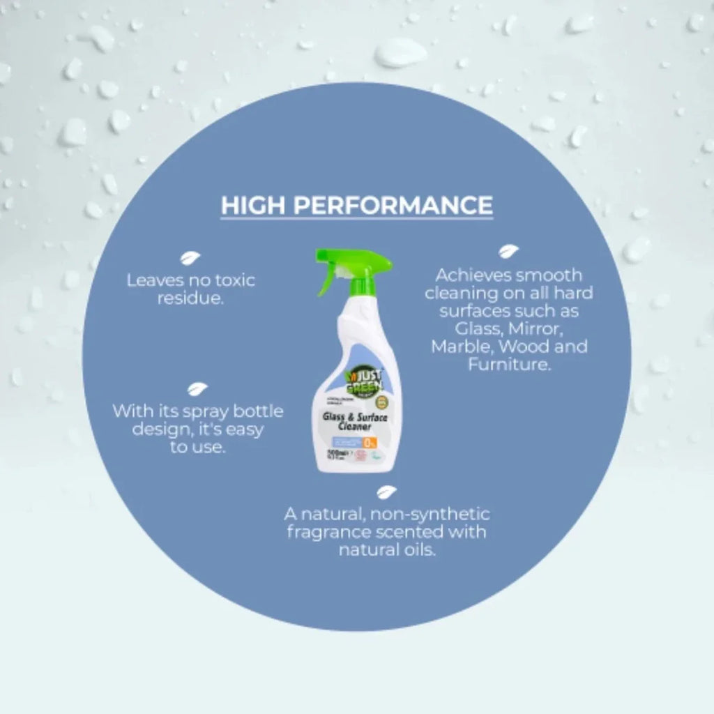 Just Green Organic Glass & Surface Cleaner 500ml