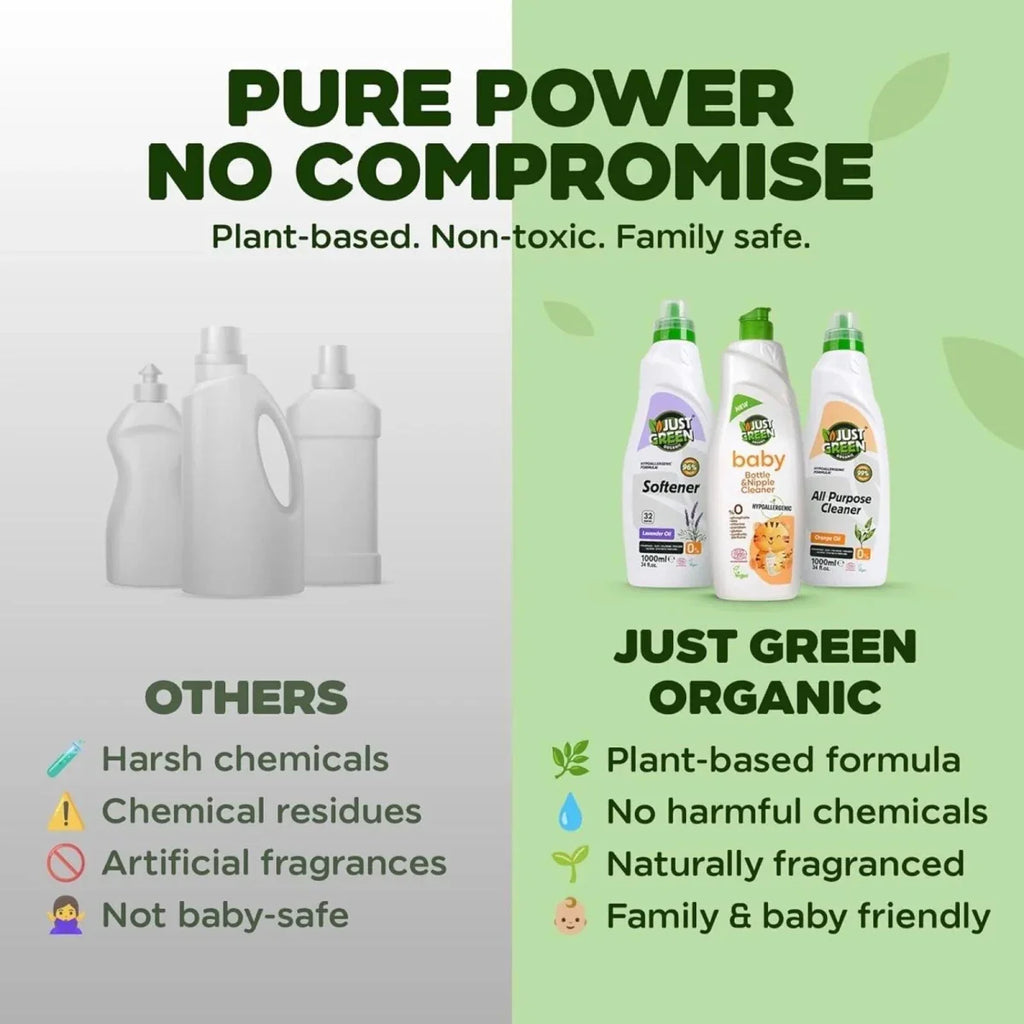 Just Green Organic Baby Bottle & Nipple Cleaner 750ml
