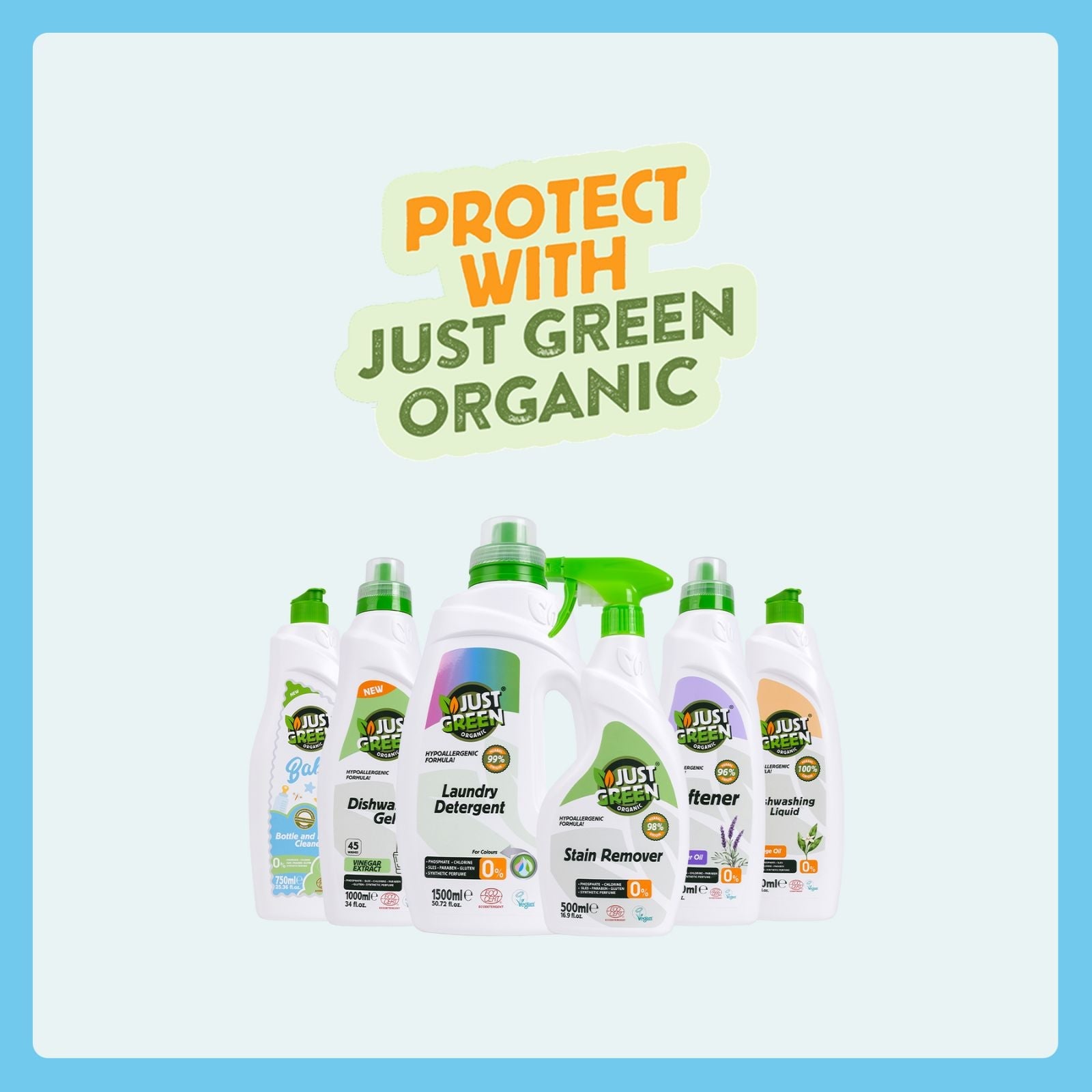 Just Green Organic Baby Laundry Liquid 1500ml