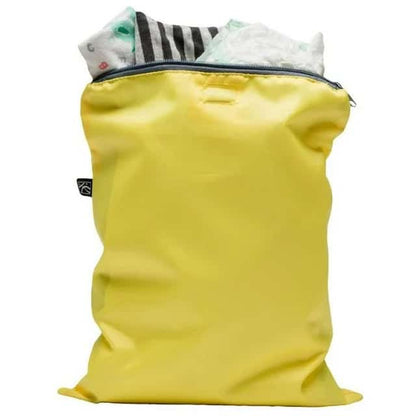 JL Childress Wet-To-Go Zipped Nappy Bags Set - Yellow / Grey