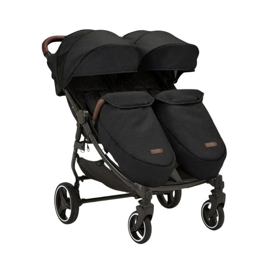 Ickle Bubba Venus Max Double Stroller - Black