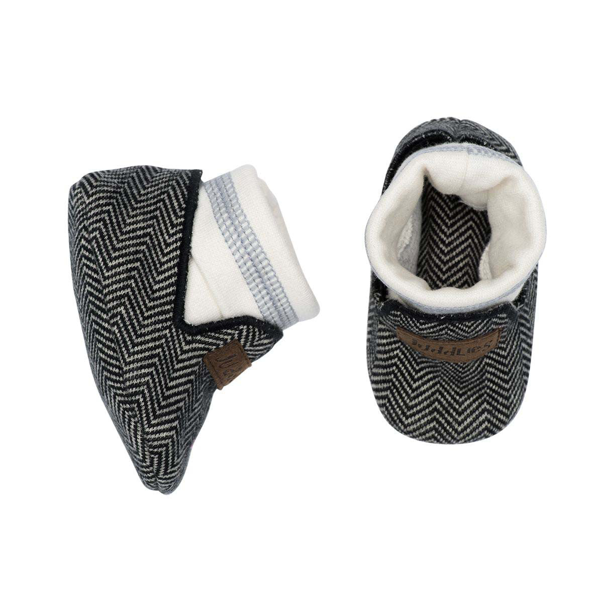 Juddlies Organic Cottage Slippers (0-4M) - Little Lug