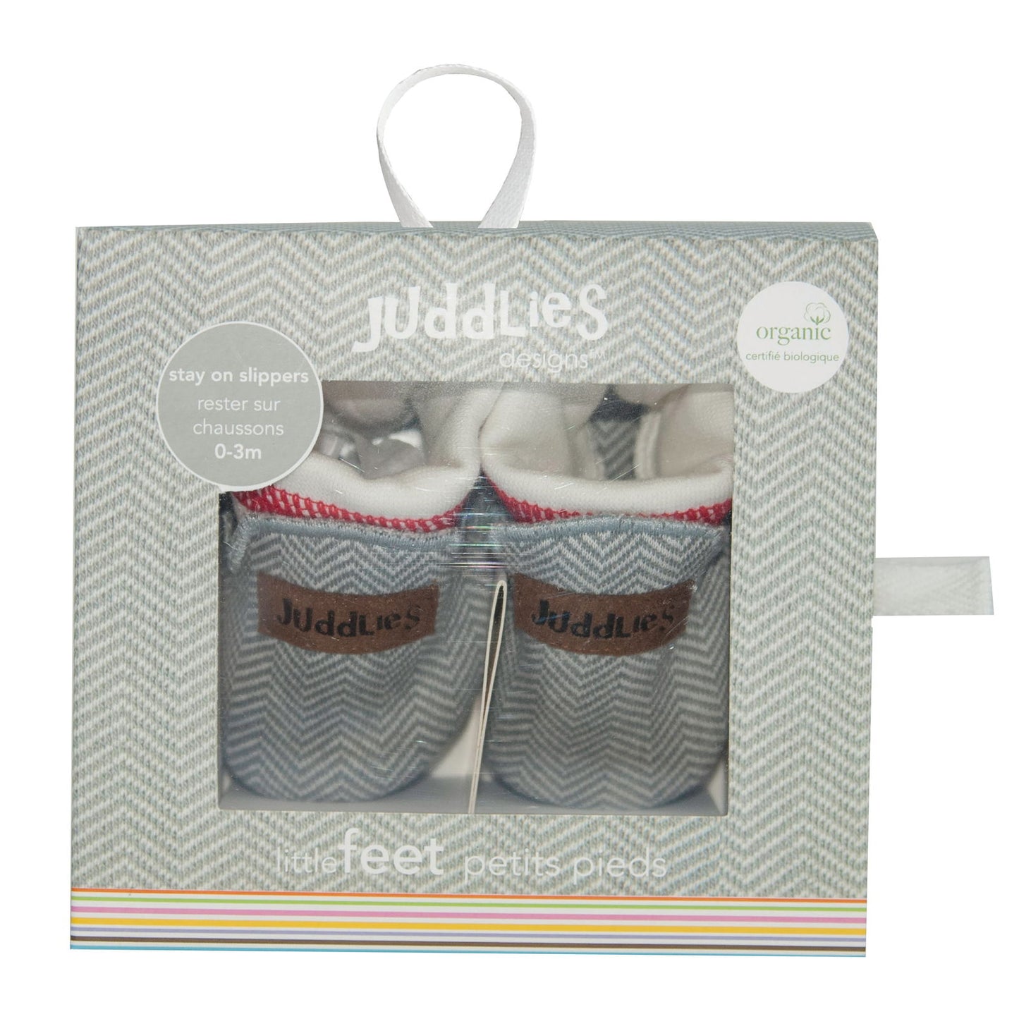 Juddlies Organic Cottage Slippers (0-4M) - Little Lug