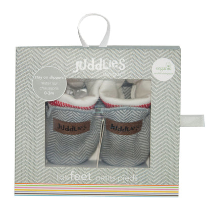 Juddlies Organic Cottage Slippers (0-4M) - Little Lug