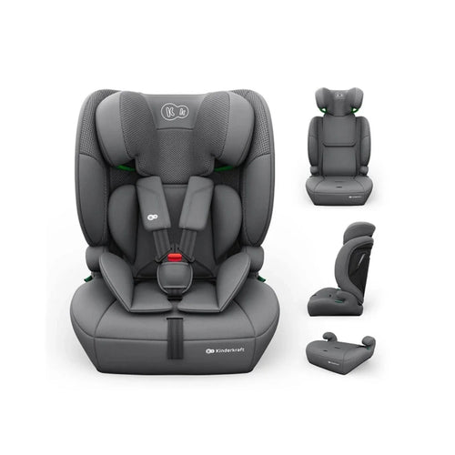 Kinderkraft Comfort Up 2 Plus Group 1/2/3 i-Size Car Seat - Grey