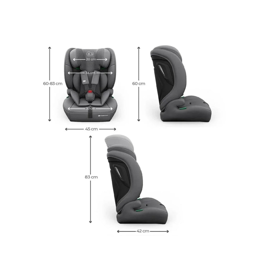 Kinderkraft Comfort Up 2 Plus Group 1/2/3 i-Size Car Seat - Grey