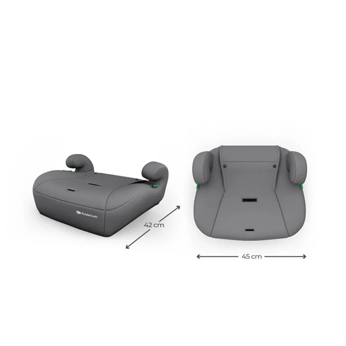 Kinderkraft Comfort Up 2 Plus Group 1/2/3 i-Size Car Seat - Grey