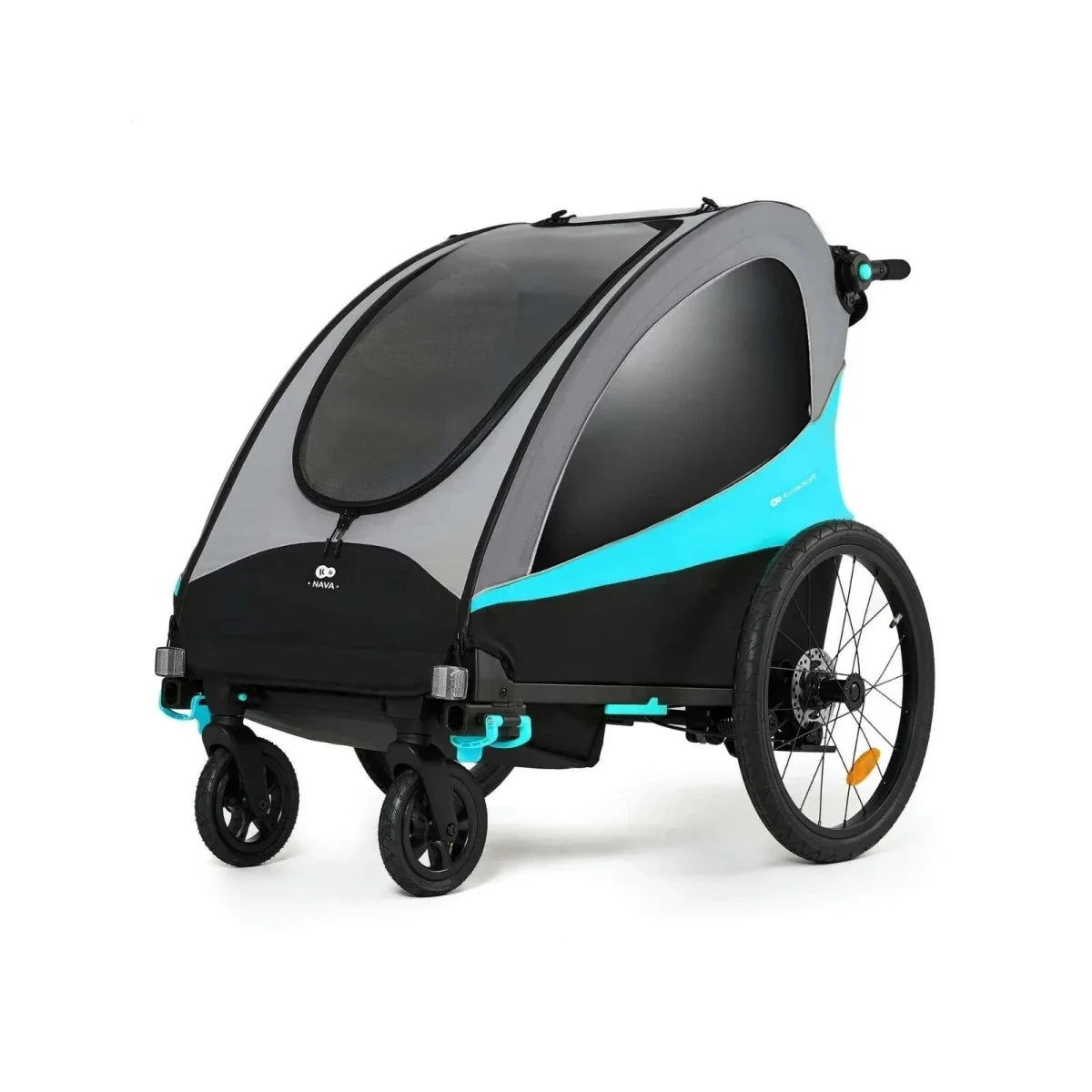 Kinderkraft Nava 3-in-1 Stroller - Hawaiian Blue
