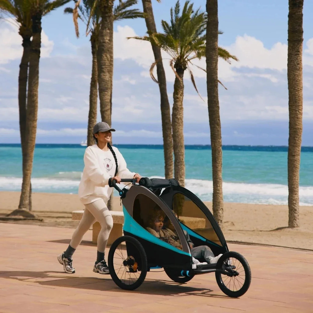 Kinderkraft Nava 3-in-1 Stroller - Hawaiian Blue