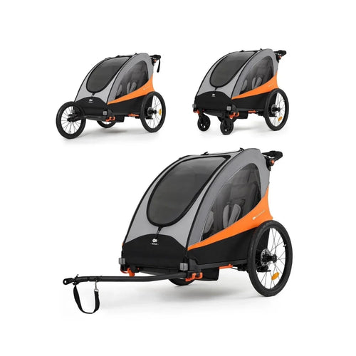 Kinderkraft Nava 3-in-1 Stroller - Sunny Orange