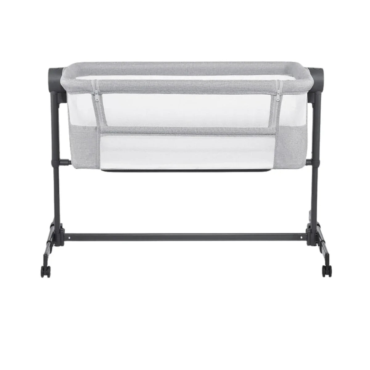 Kinderkraft Nestee Up 2 Bedside Crib - Light Grey