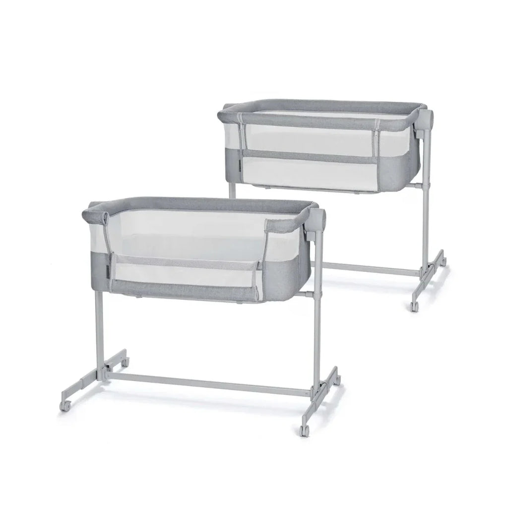 Kinderkraft Nestee Up 2 Bedside Crib - Full Light Grey