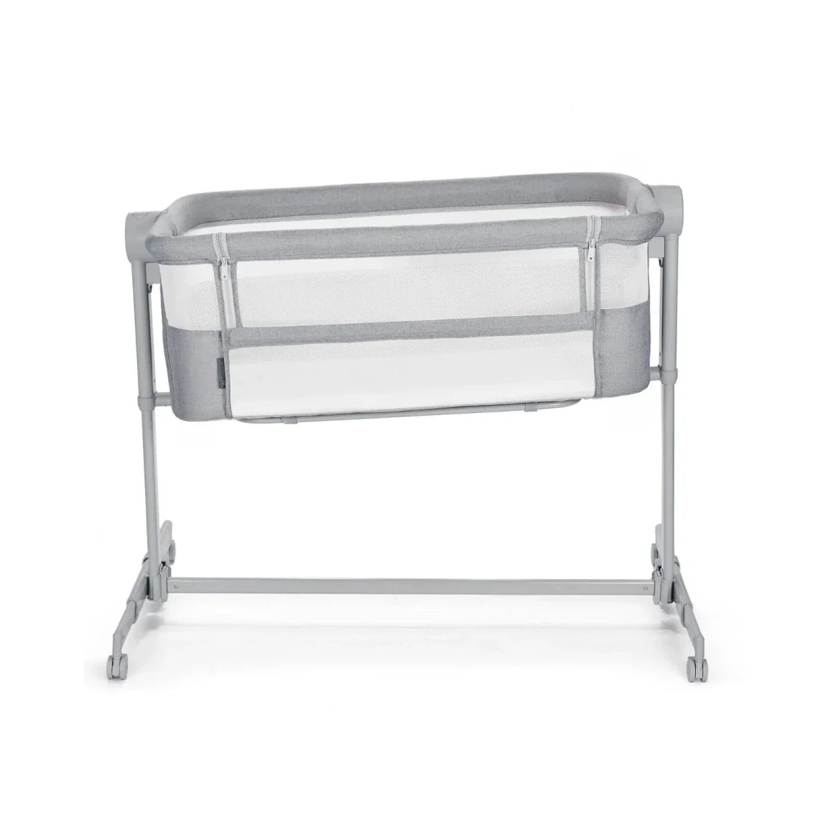 Kinderkraft Nestee Up 2 Bedside Crib - Full Light Grey