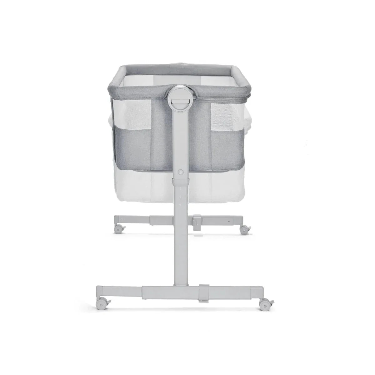 Kinderkraft Nestee Up 2 Bedside Crib - Full Light Grey