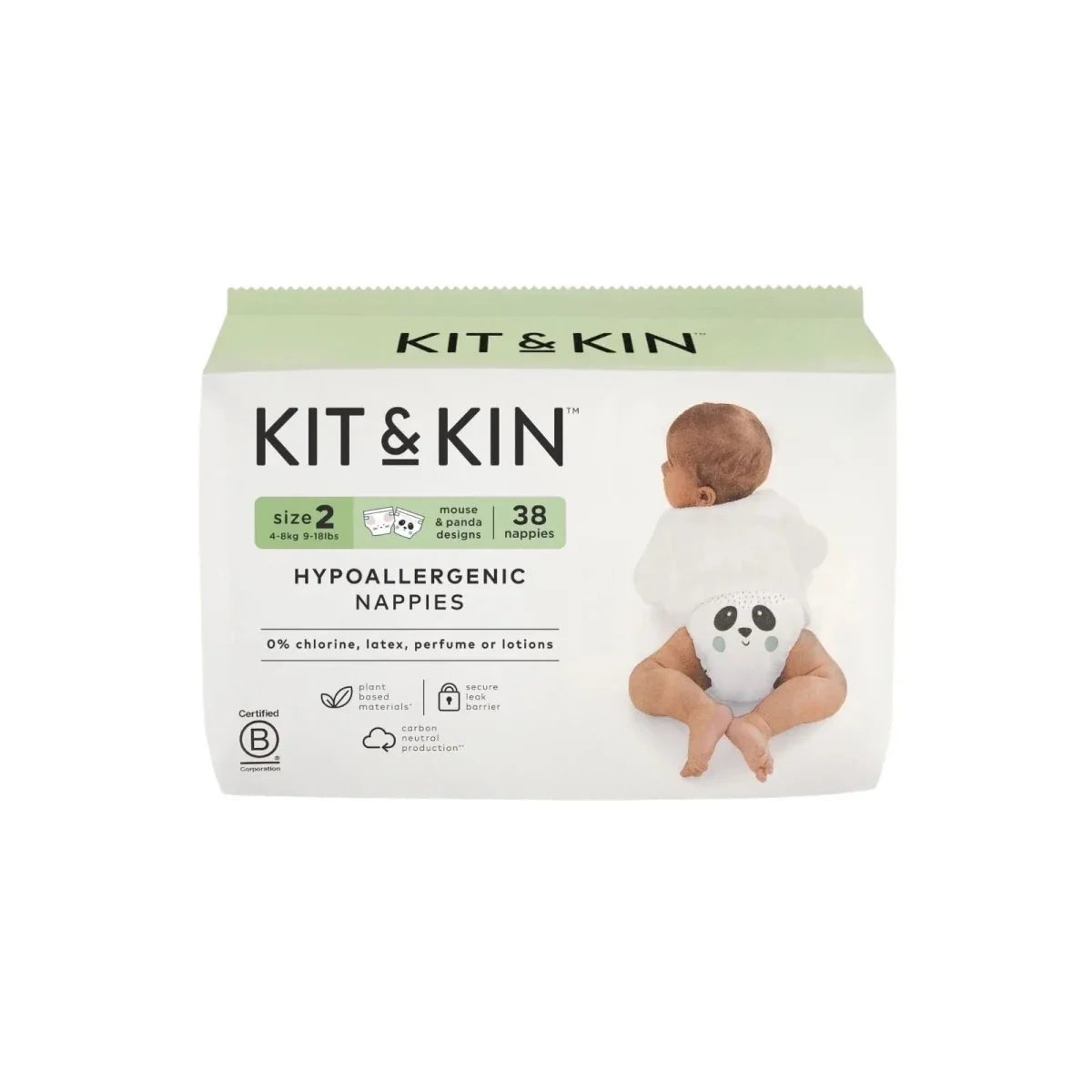 Kit & Kin Nappies Size 2 - 38 nappies
