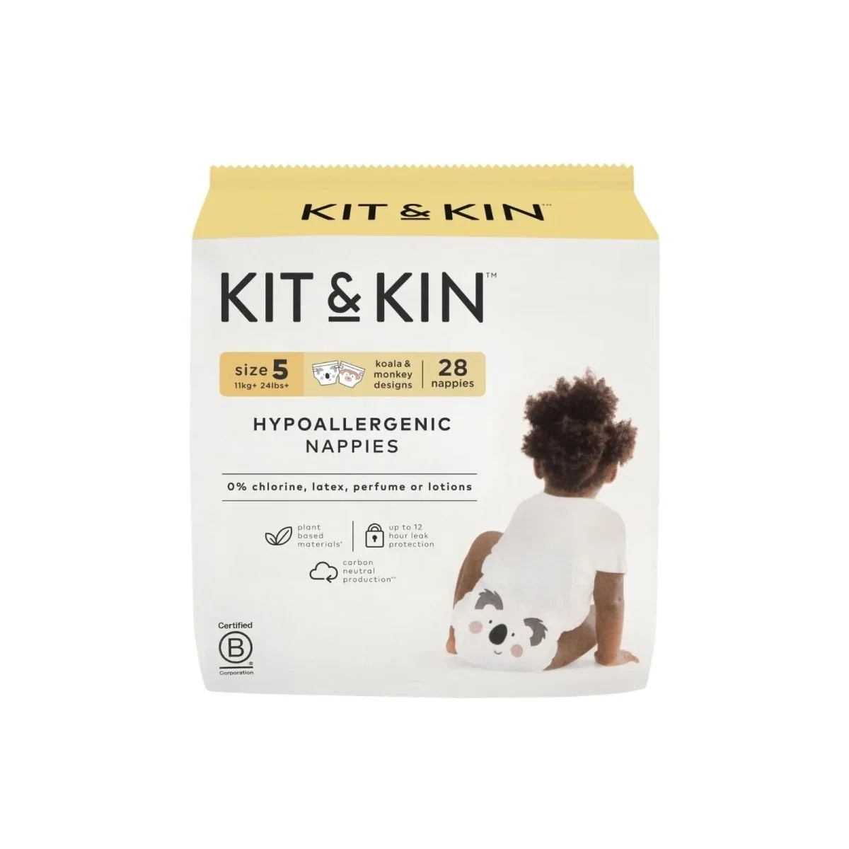 Kit & Kin Nappies Size 5 - 28 nappies