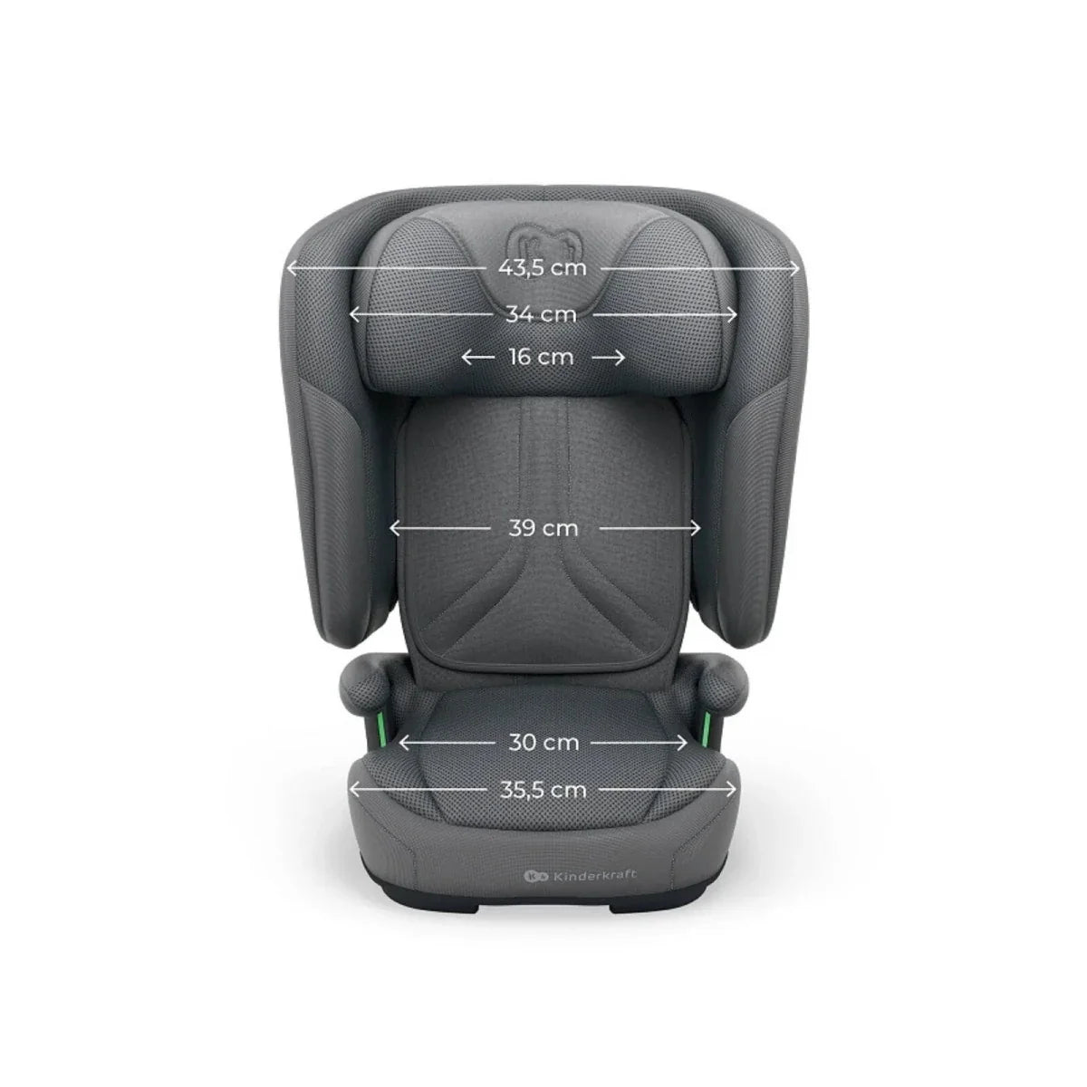 Kinderkraft UNITY 2 i-Size Group 2/3 Car Seat - Grey