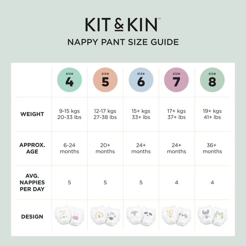Kit & Kin Pull-Ups Size 8 - 14 nappies