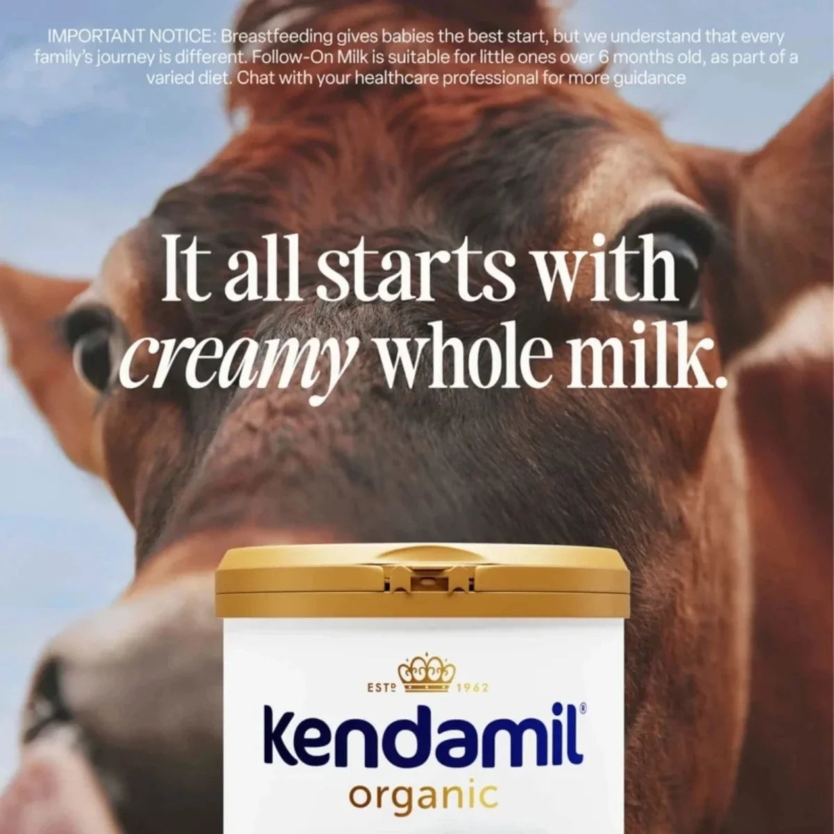 Kendamil Stage 2 Organic Follow On Milk Formula 6-12 months 800g