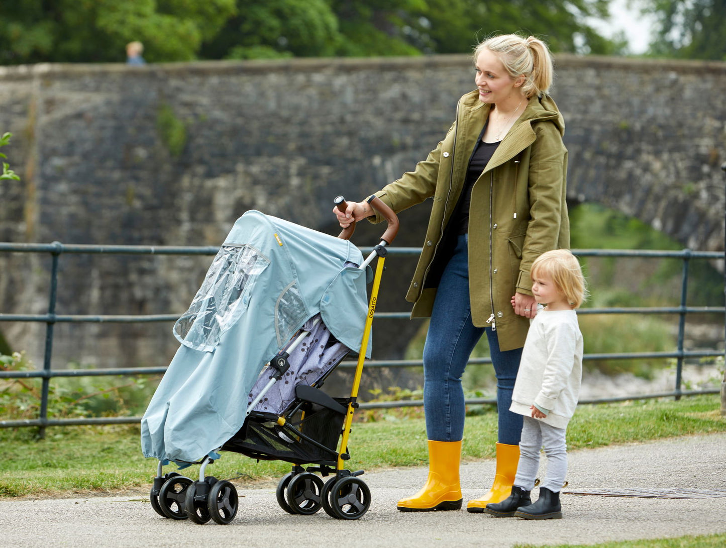 Koo-Di Universal Stroller Raincover (Splish Splosh) - Little Lug