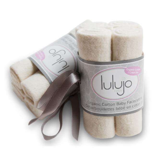 Lulujo Organic Cotton Facecloths (Pack of 4) - Little Lug