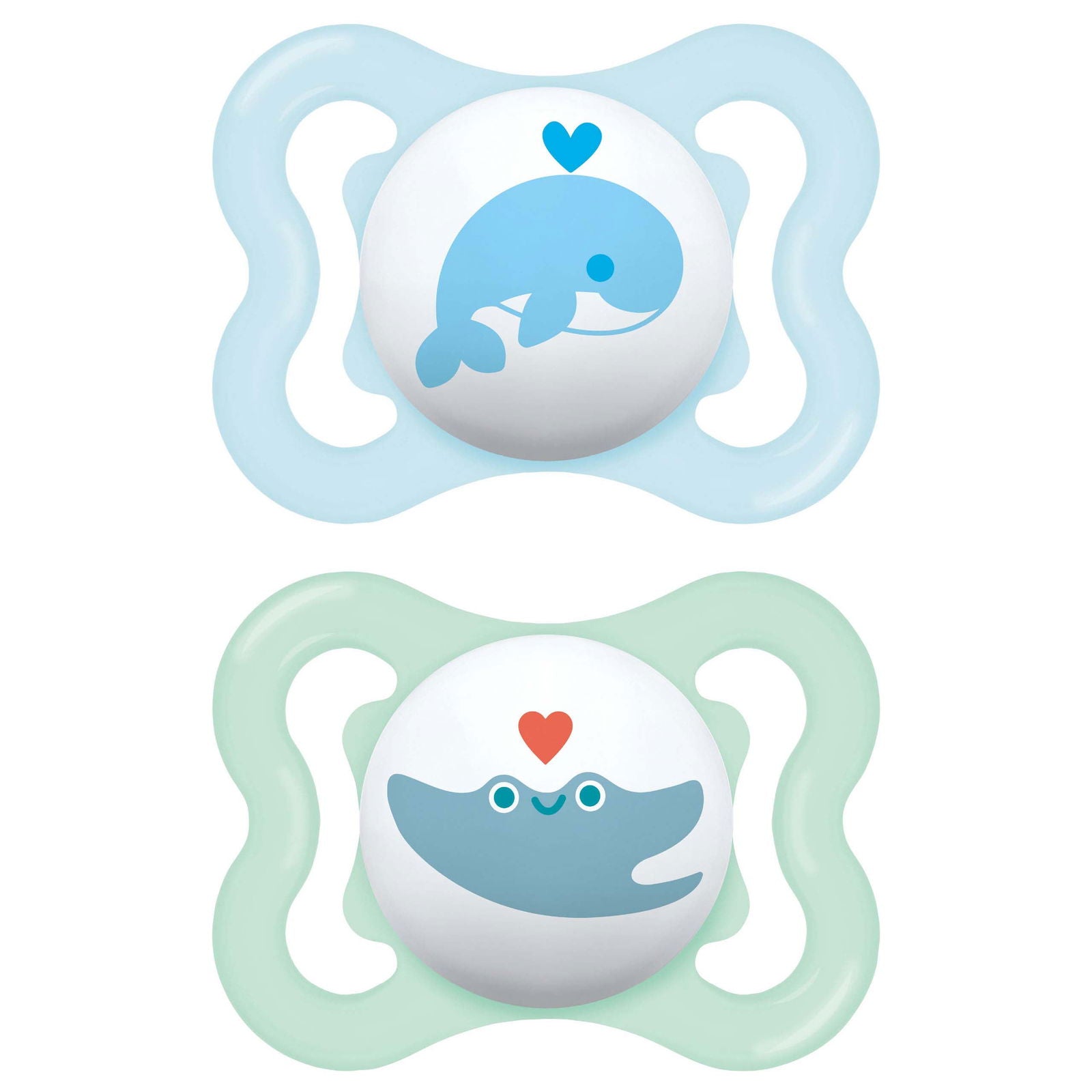 MAM Air Soother [0+ Months] - Blue (Pack of 2) - Little Lug