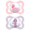 MAM Air Soother [0+ Months] - Pink (Pack of 2) - Little Lug
