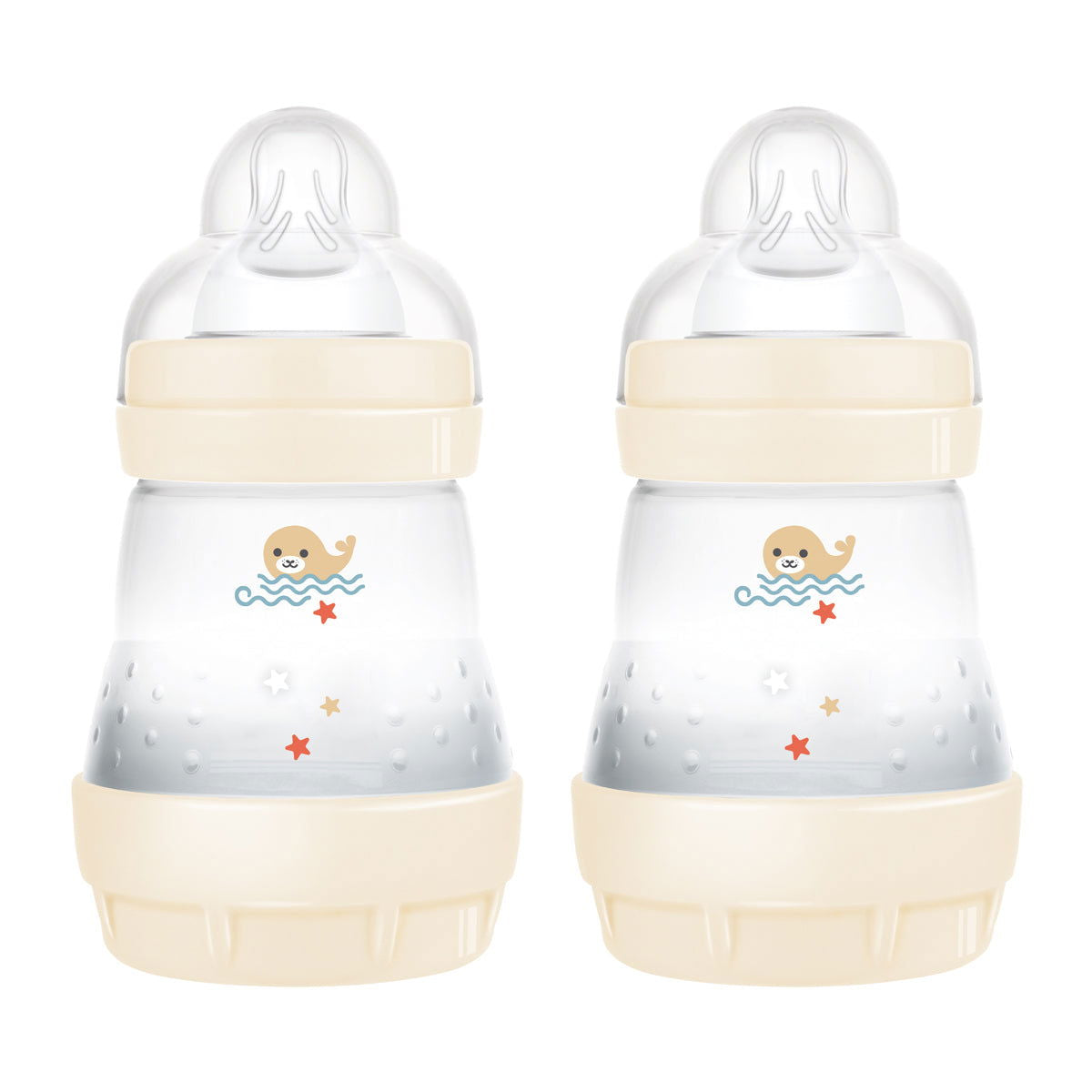 MAM Easy Start Colours Of Nature Bottles 160mls - Peach (Pack of 2) - Little Lug