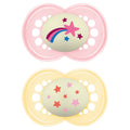 MAM Soother Night Astro [16+ Months] - Pink (Pack of 2) - Little Lug