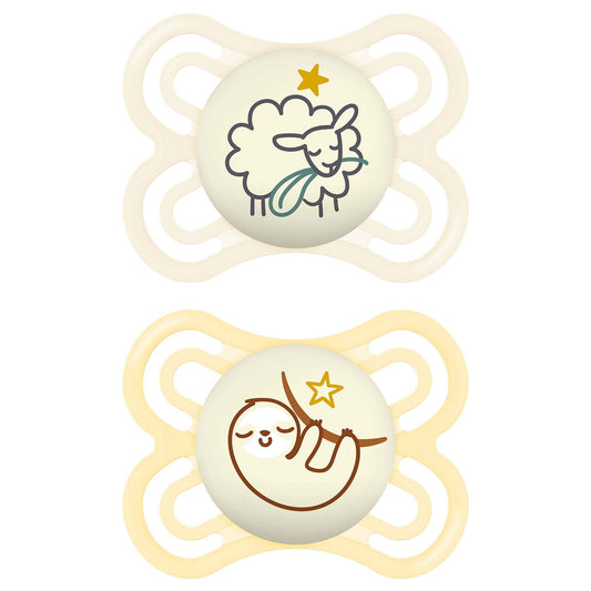 MAM Soother Perfect Night [2-6 Months] - Unisex (Pack of 2) - Little Lug