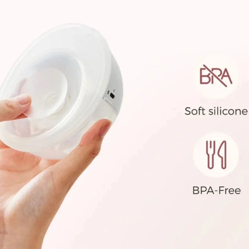 Momcozy M5 Smart Wearable Electric Breast Pump Double - Gray