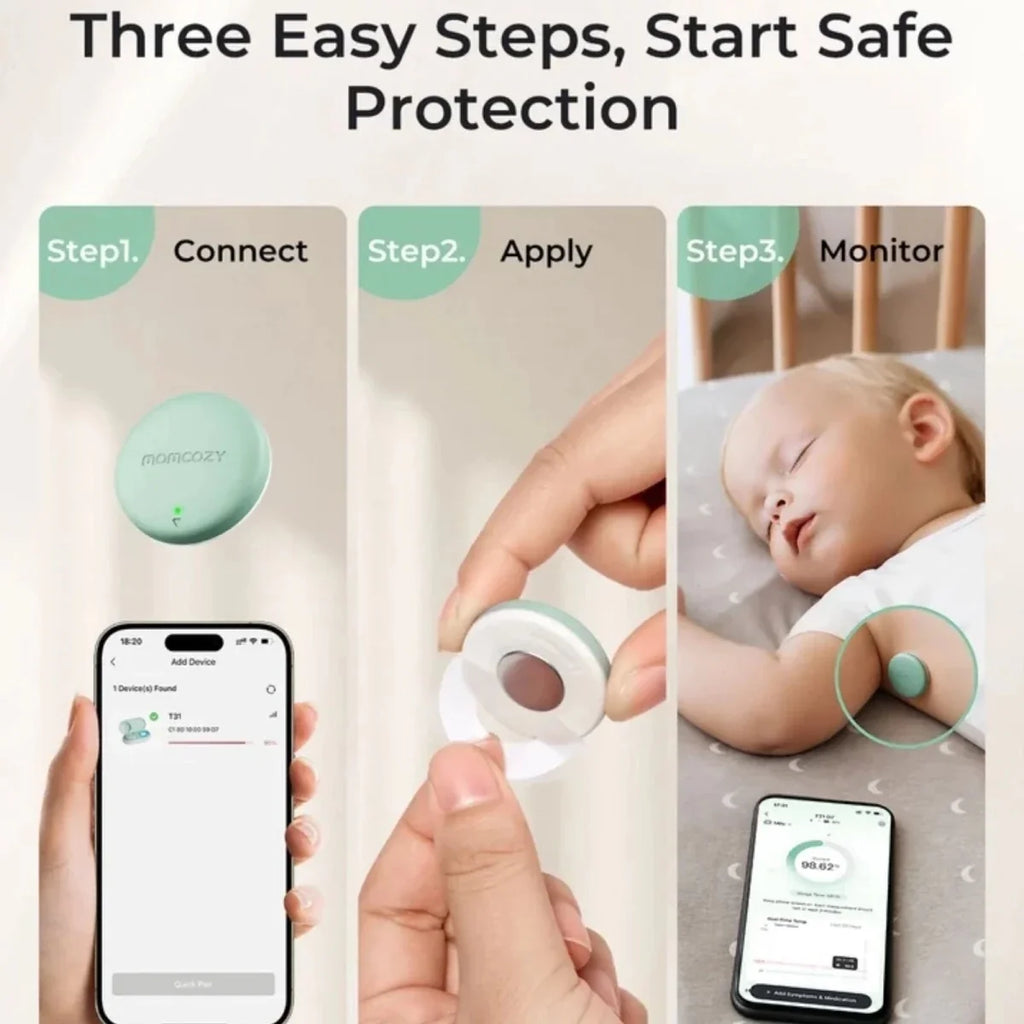 Momcozy T31 Wearable Smart Baby Digital Thermometer