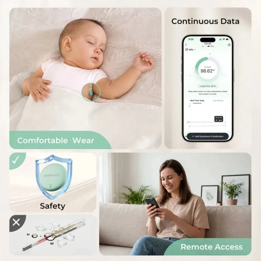 Momcozy T31 Wearable Smart Baby Digital Thermometer