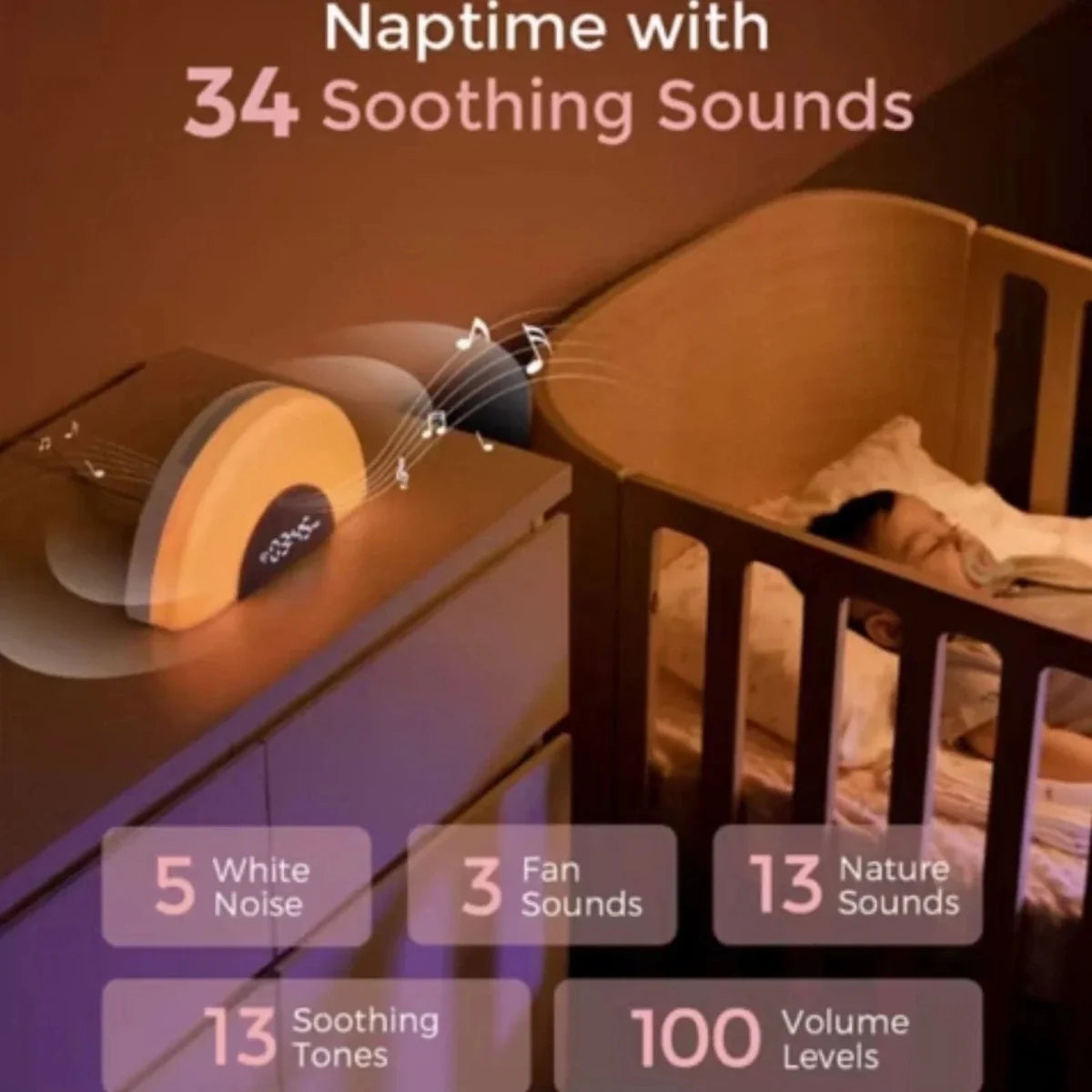 Momcozy Rainbow White Noise Machine