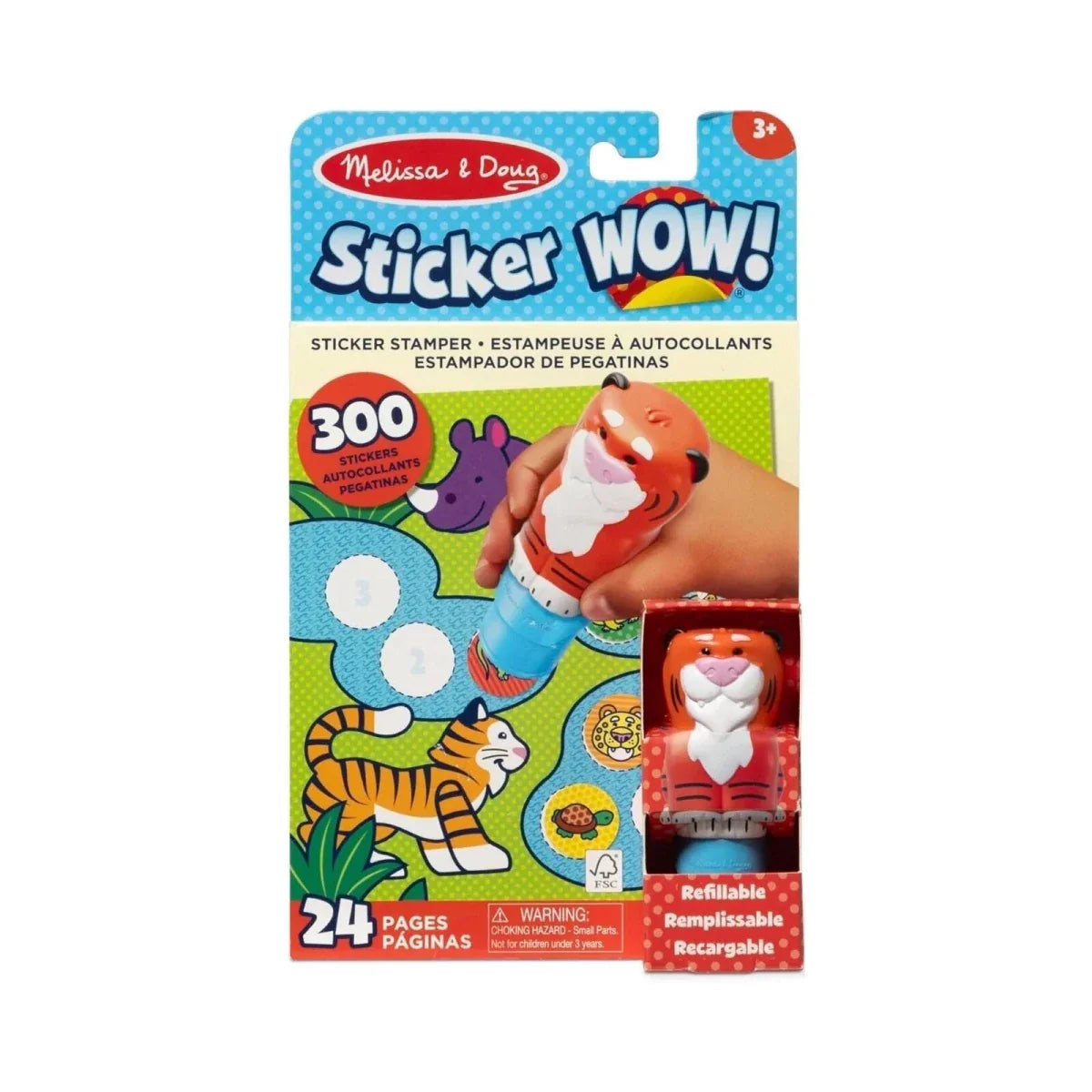 Melissa & Doug Sticker Wow Pad and Tiger Stamp