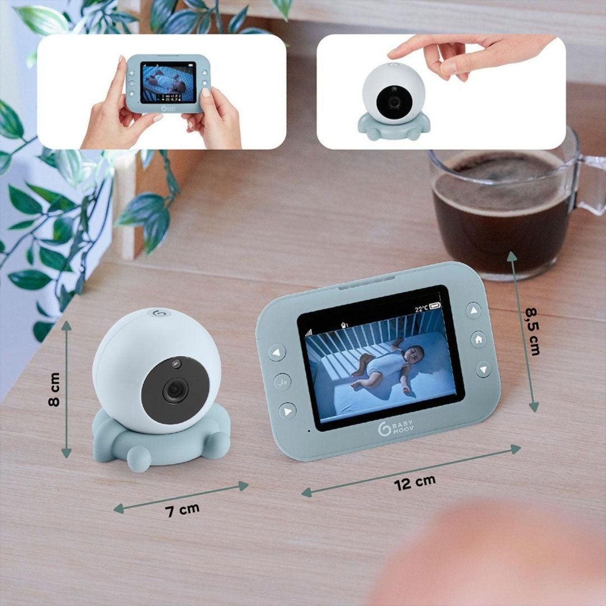 Babymoov Babyphone Yoo Roll Video Baby Monitor