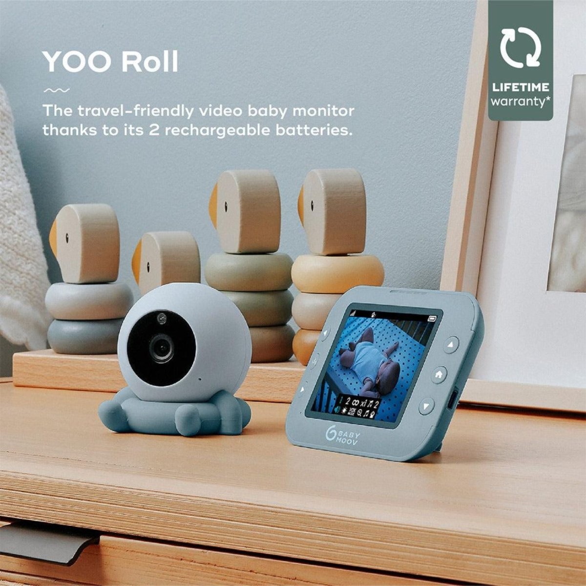 Babymoov Babyphone Yoo Roll Twin Bundle - 2 Camera