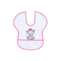Messy Duck Wipe-Clean Short Sleeve Bib - Cute Elephant