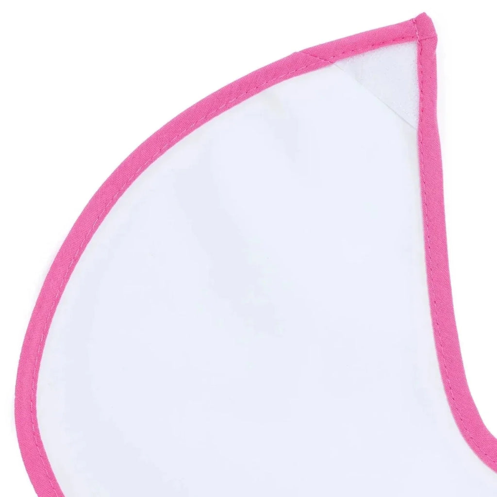 Messy Duck Wipe-Clean Short Sleeve Bib - Cute Elephant