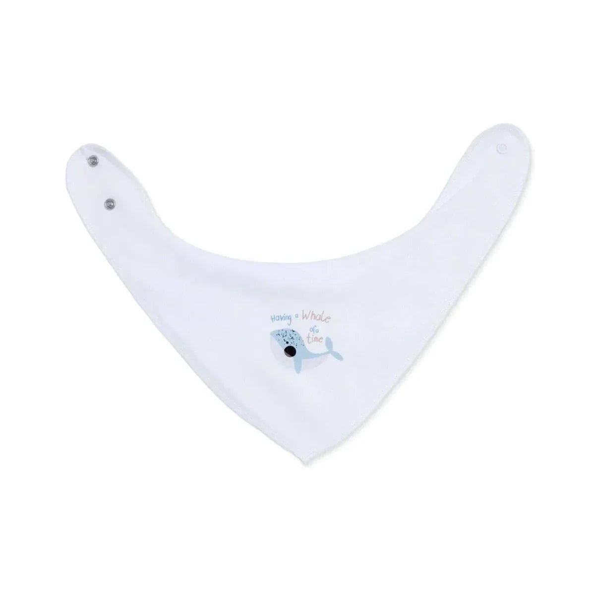 Messy Duck Printed Cotton Baby Bib Pack of 2 - Dolphin