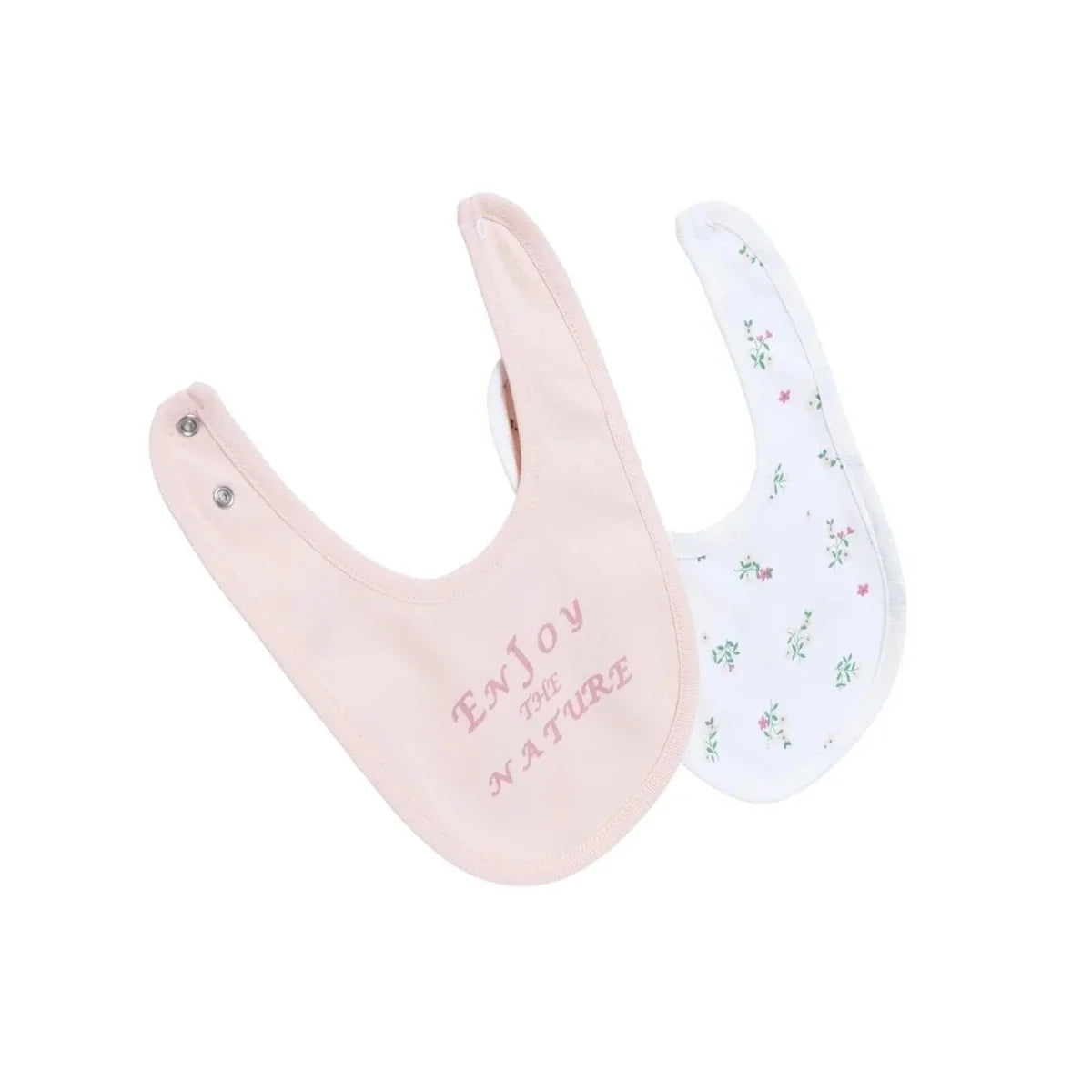 Messy Duck Printed Baby Bibs Pack of 2 - Floral