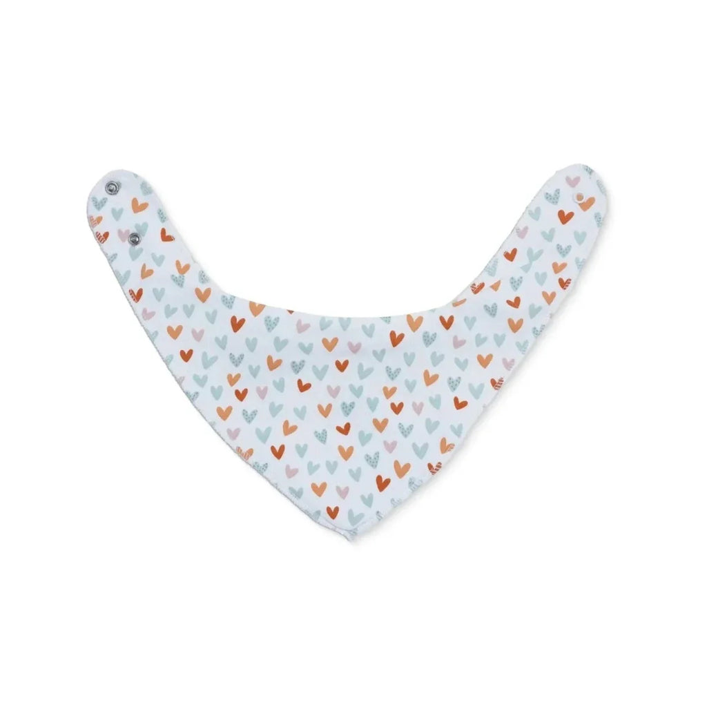 Messy Duck Bandana Baby Bibs Pack of 2 - Little Hearts