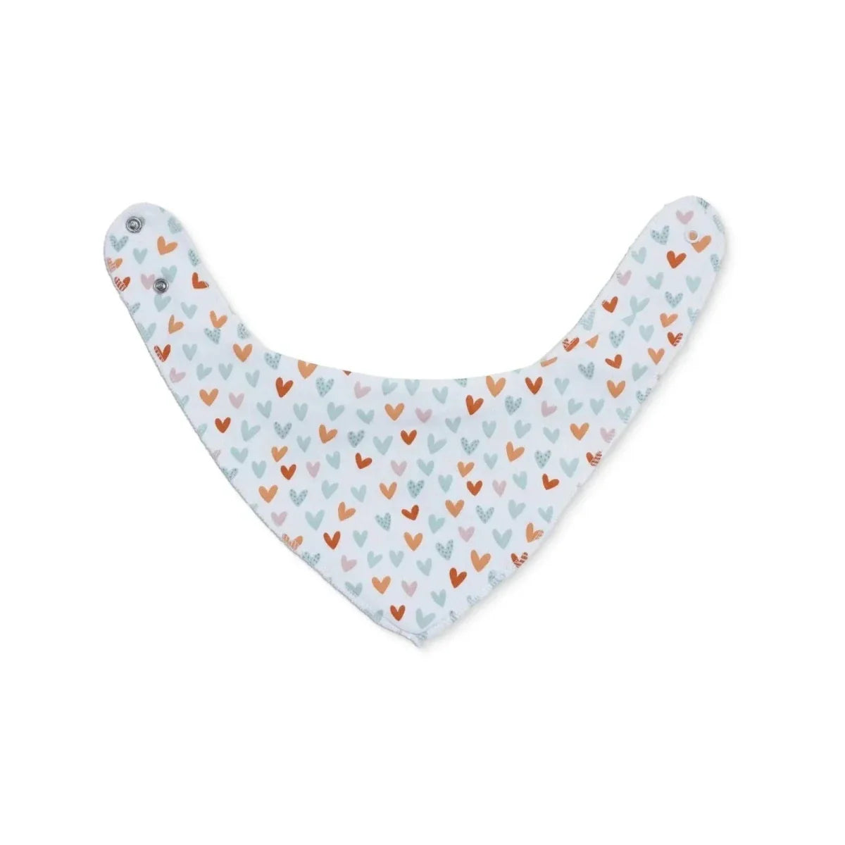 Messy Duck Bandana Baby Bibs Pack of 2 - Little Hearts