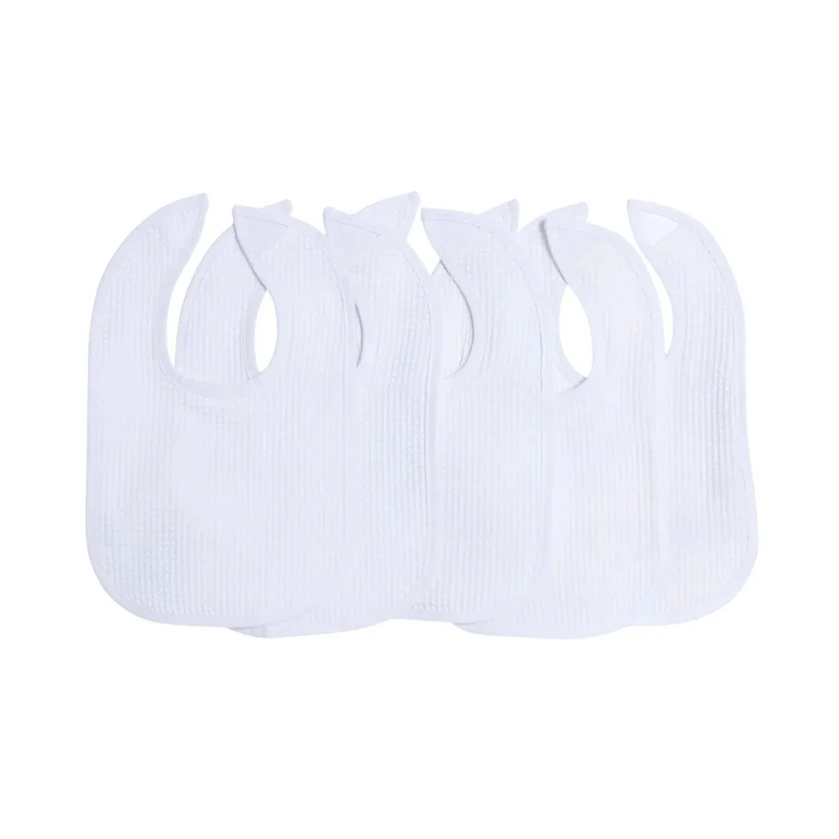 Messy Duck Baby Bib Pack of 5 - White