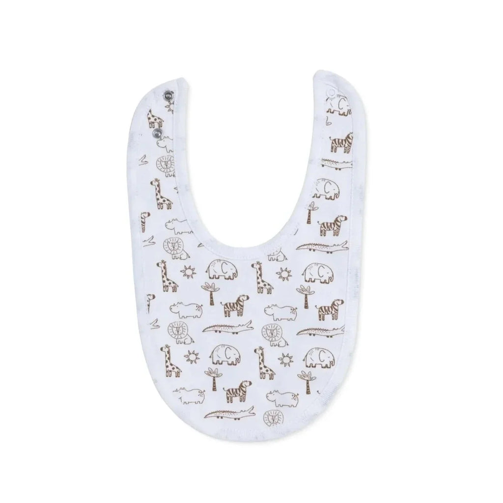 Messy Duck Printed Cotton Baby Bib Pack of 5 - Safari