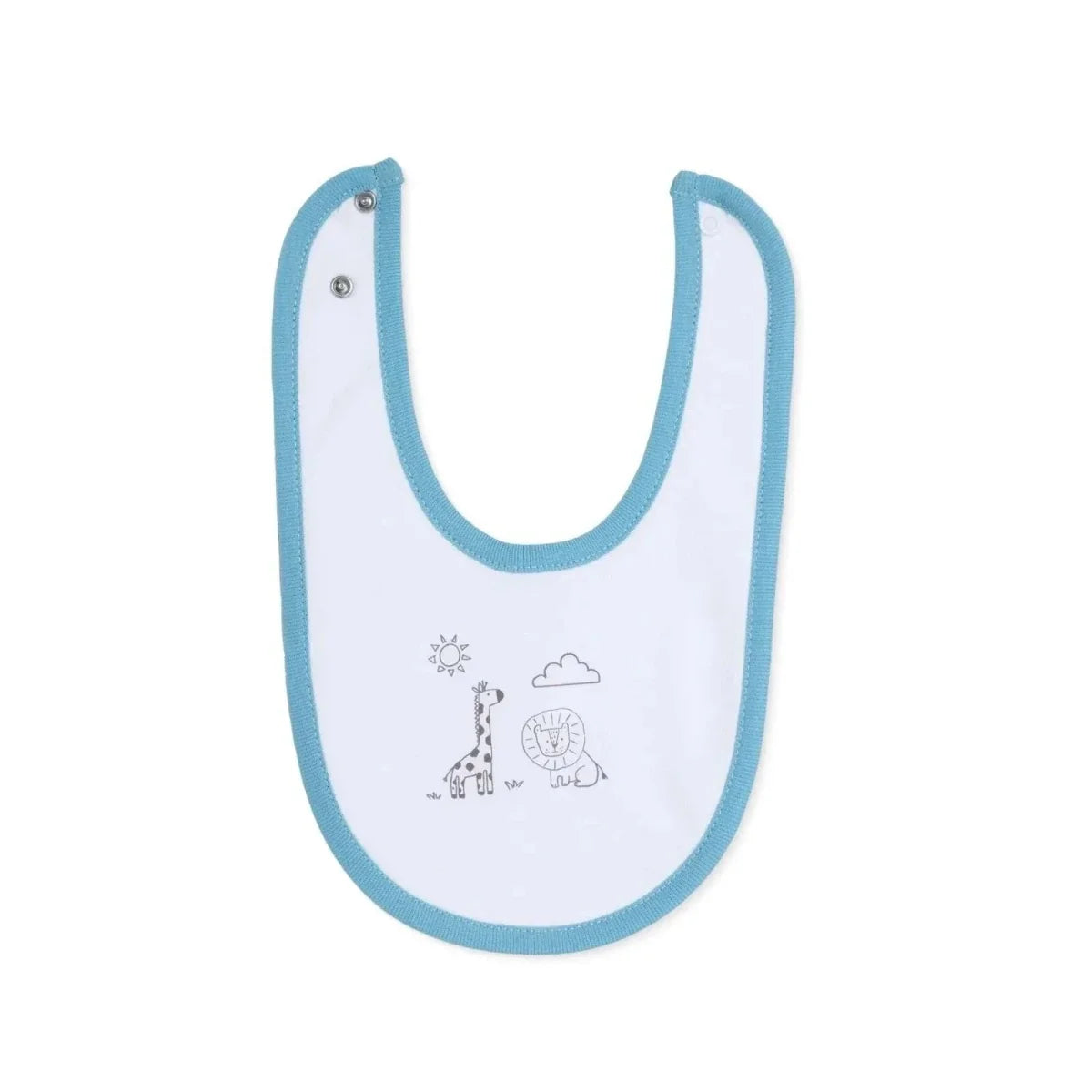 Messy Duck Printed Cotton Baby Bib Pack of 5 - Safari