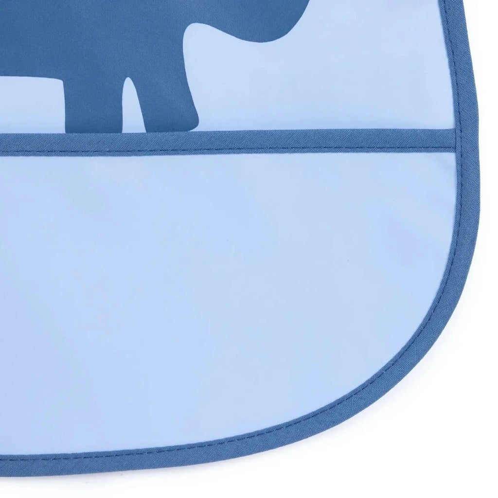 Messy Duck Wipe-Clean Short Sleeve Bib - Elephant