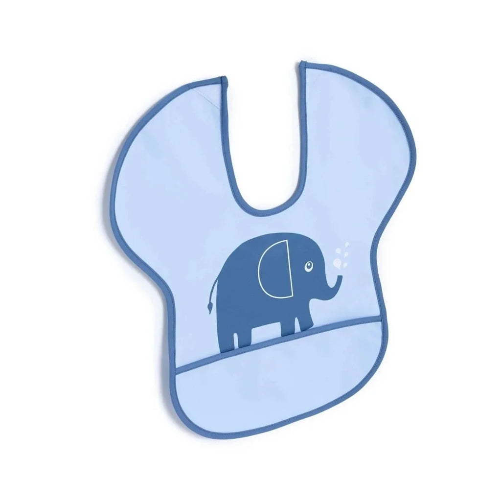 Messy Duck Wipe-Clean Short Sleeve Bib - Elephant