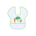 Messy Duck Wipe-Clean Short Sleeve Bib - Veggies