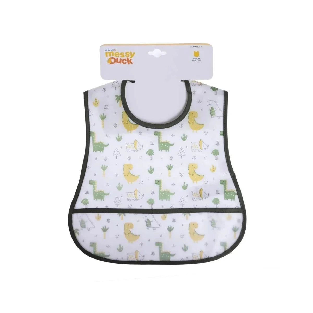 Messy Duck Baby Bib - Dino